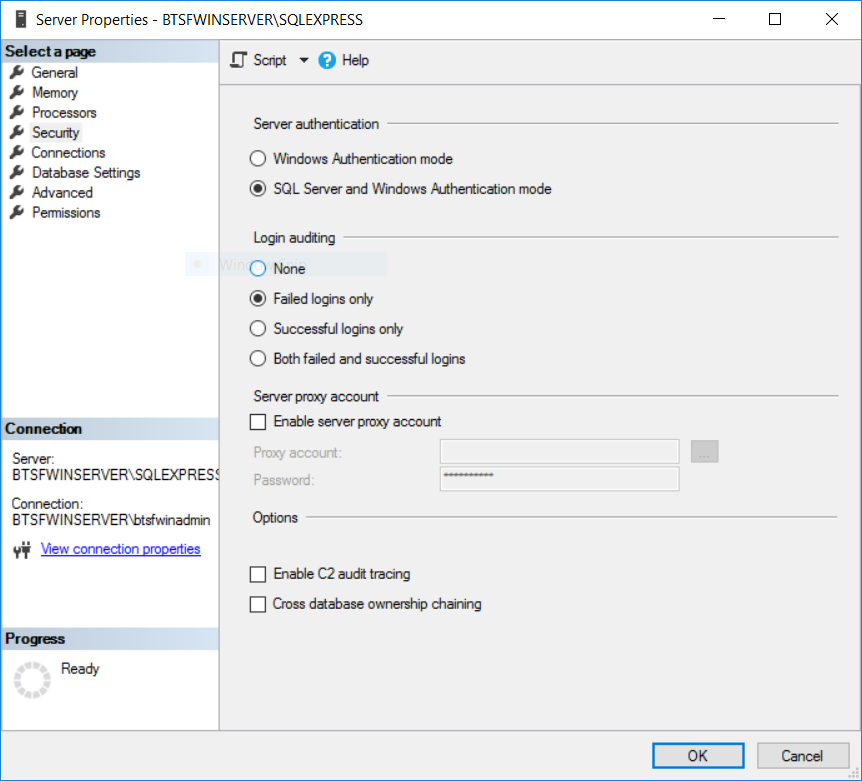 SQL Server Authentication